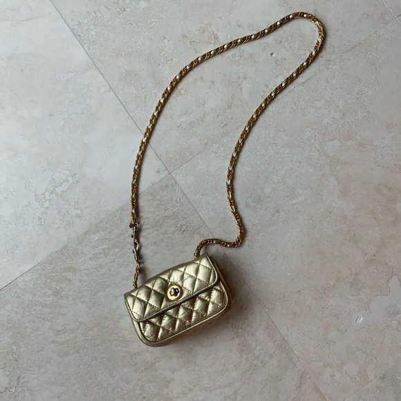 French Design Inspired Quilted Leather Crossbody Purse - Picture 5 of 6